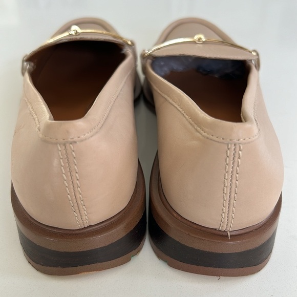 Franco Sarto Eda Bit Loafer With Metal Detail Slip On Tan Color Women’s size 9 - Picture 6 of 14